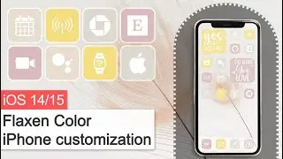 Flaxen Color app icons ios 15 icons aesthetic