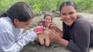 Reflexology Project Ep 33!Preview! Revenge from Two Girlfriends at the Same Time! Sand Feet Tickling