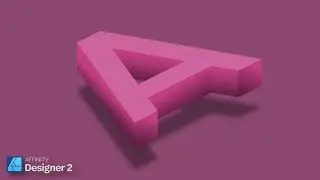 How to create isometric 3d letter [Affinity Designer]