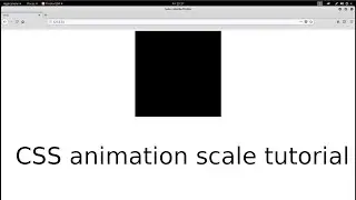 CSS animation scale tutorial in Linux