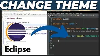 How to Change Color Theme in Eclipse IDE 2024 | Switch Dark and Light themes