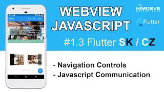 Flutter SK/CZ – #1.3 – WebView – Javascript komunikácia, Navigačné tlačítka