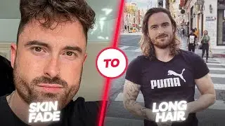 Month 2 | Men's hair growth journey | Skin fade to long hair | Men's hair growth motivation