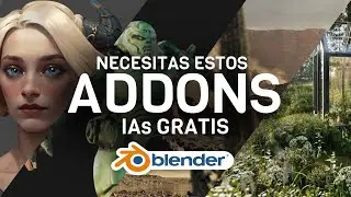 ADDONS e IAs para POTENCIAR tu CREATIVIDAD en BLENDER GRATIS 🔥