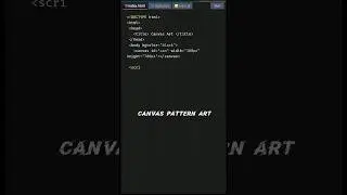 Create  Line Patterns with HTML Canvas |HTML5 Canvas Tutorial 