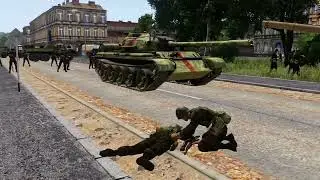 Fierce tank battles between Ukraine and Russia on the Kursk Outskirts - Arma 3