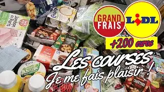 RETOUR DE COURSES LIDL & GRAND FRAIS  ! On se fait du bien !