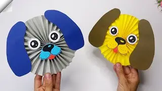 How to make paper DOG | Easy paper crafts