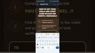 How to set your goals and start earn $10,000 per month | Memegirls Code | Memefi YouTube Video Code