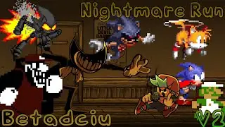 Nightmare Run But Everyone Sings it V2 [FNF]