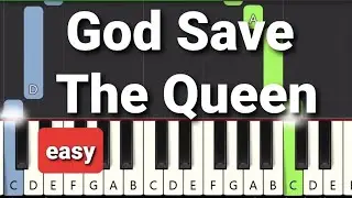 God Save The King (Queen) - British National Anthem (Easy Piano Tutorial)