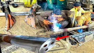 How to Repair Truck Trunnion Rear Suspension Shaft | Repairing Process of Truck Tronin Shaft,