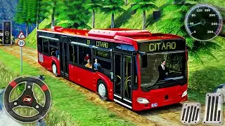 Indian Bus Driver Simulator 2024 - Mobile Coach Bus Hill Climb Sim - Android GamePlay
