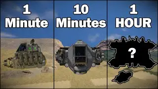 Building a WELDING Ship in 1 Minute, 10 Minutes, and 1 Hour! - Space Engineers Challenge