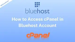 Access cPanel in bluehost web hosting | Bluehost Control Panel Login