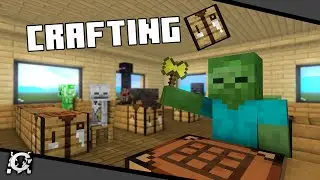 Crafting | Classic Monster School | Minecraft Animation