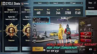 WORLD BEST PUBG MOBILE WITH NON STOP CONQUEROR BY 17 KD