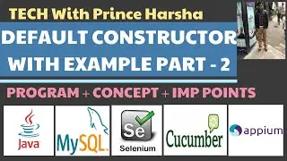 2.2 what is default constructor- part 2- no argument constructor- types of constructors with example