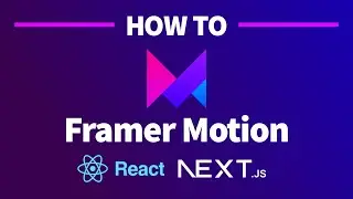 Animation & Page Transitions Next.js with Framer Motion