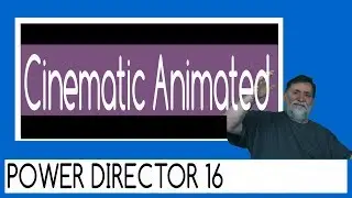 PowerDirector 16 - cinematic effect animated black bars