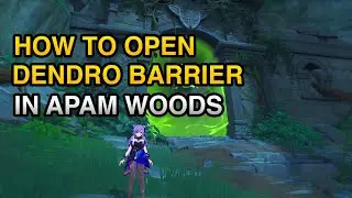 How to open Dendro barrier in Apam Woods | Genshin Impact Gameplay