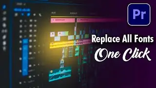 Quick Replace All Fonts at Once | Adobe Premiere Pro (2022)