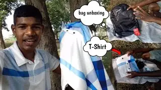 Little Bag And T - Shirt Unboxing For Vlogging || Aa Gya Unboxing Karne Jungle Me 🤣