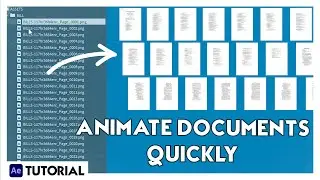 Animating PDF documents in After Effects | Beginner tutorial