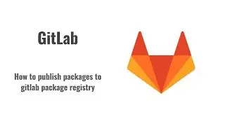 How to publish packages to gitlab package registry