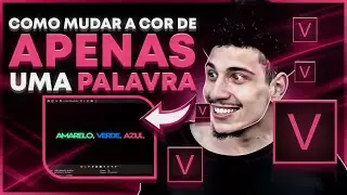 😱FINALMENTE! como MUDAR a COR de APENAS uma PALAVRA no SONY VEGAS PRO com ANIMAÇÕES