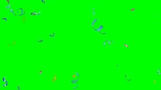 HD Green Screen Confetti Animation - Confetti Green Screen Effects Video | Confetti Overlay