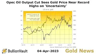 Gold Price News - 03-Apr-23 - Opec Oil Output Cut Sees Gold Price Near Record Highs on 'Uncertainty'