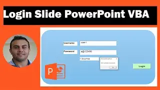 VBA code How to create login slide in Microsoft PowerPoint VBA 2024