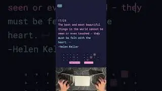 Typing the most beautiful things at 170wpm
