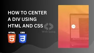 How to center a div/text/image in CSS | HTML tutorial for beginners | Center an Element in a website