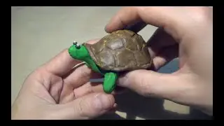 Пластилиновая черепаха, plasticine turtle. Черепаха из пластилина.