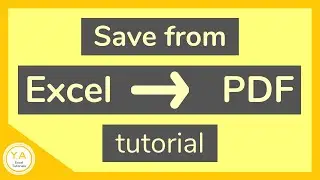 How to Save an Excel File as PDF - Tutorial