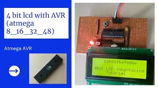 4bit lcd with AVR Atmega Microcontroller