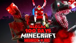 100 Days But Every Day Add New Scary Illegal Mod in Minecraft Hardcore