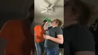 Girl Chugs 7 Up And Then Burps It Out