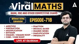 Bank Exams | Simplification | Number Series | Inequality | Arithmetic & DI By Navneet Tiwari