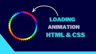 Loading Animations | How to Create a Rainbow Loader in HTML & CSS | Colorful Gradient Loader In CSS