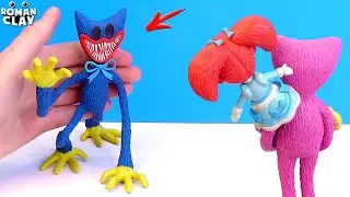 Making Nightmare Huggy Wuggy and Kissy Missy with Clay ✋ Poppy Playtime: Chapter 3 Deep Sleep