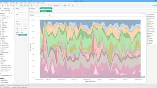 How to Create a Stacked Area Chart to Show Market Share in Tableau. [HD]