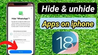 How to Hide Apps oN iphone with ios 18 update || Hide Apps with ios 18