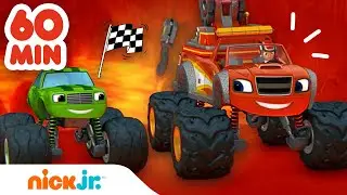 Blaze y los Monster Machines | ¡Las mejores carreras y misiones (Parte 2) durante 1 hora! | Nick Jr.