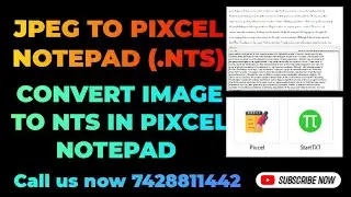 Image to Pixcel Notepad | Image to  NTS Conversion |Accurate Conversion with almost 100% Accuracy