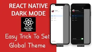 #30 React Native Dark Mode | Change Theme With Event Listeners