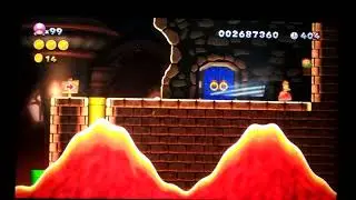 New Super Mario Bros. U Deluxe - World 5-Castle: Iggy's Volcanic Castle