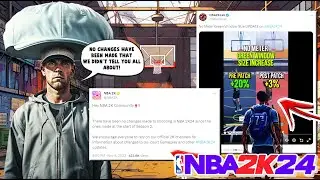 THE CAP IS REAL  | NBA 2K CLAIMS THAT THEY HAVE NOT TOUCHED SHOOTING  | NBA 2K24 NEWS & UPDATES